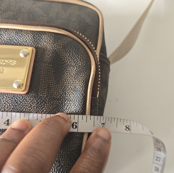 Michael Kors Jet Set Signature Messenger Crossbody Bag Women Monogram - Picture 9 of 15